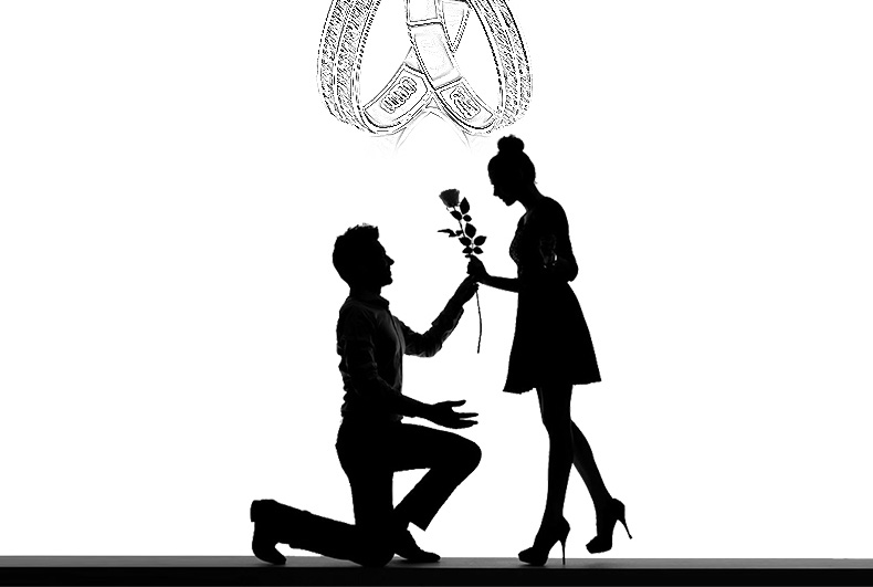 小腰金 pt950铂金戒指白金戒指情侣对戒男女固口 与爱同行【为爱刻字