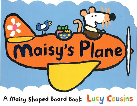 maisys plane 小鼠波波 交通工具 飞机造型 纸板书 英文原版绘本