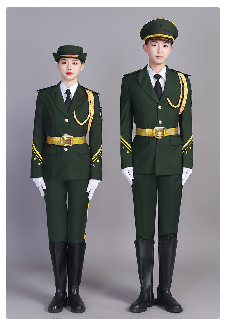 中学生升旗仪式服装仪仗队升旗手学生护旗男女高校国旗护卫队礼服 男a