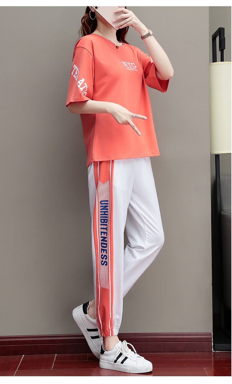 健身操衣服秋款广场鬼步舞衣服套装女式夏季新款透气运动休闲时尚健美