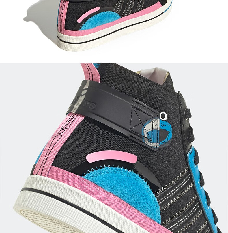 阿迪达斯(adidas)男女鞋city canvas hi芝麻街联名休闲板鞋gy2187 gy