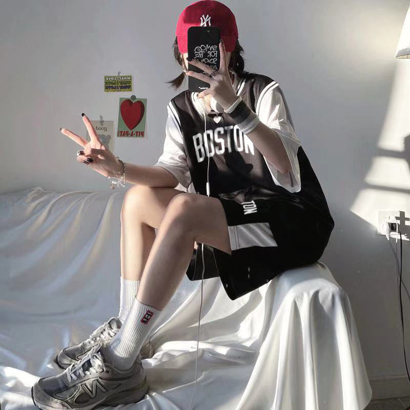 滕讯体育nba同款单件套装定制球号女生篮球服比赛运动休闲团队活动