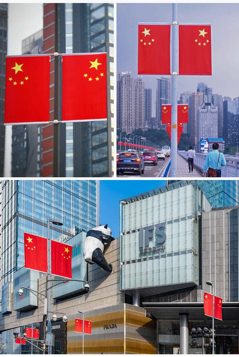 fgacct 办公户外型旗灯杆路灯五星红旗架子电线杆旗帜4号5号电杆马路