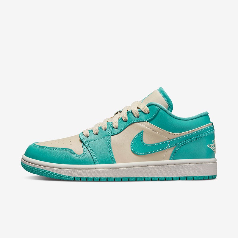 耐克nike官方旗舰air jordan low aj低帮女款 蓝绿色休闲篮球鞋 dc