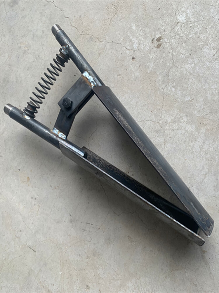 挖坑神器挖土掏勺电力电线杆坑桩芯掏泥工具小平铲 夹铲头带1.
