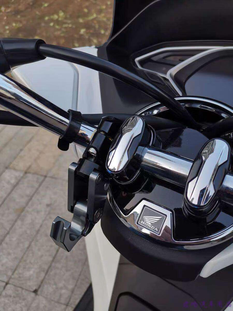 适用豪爵uhr150踏板摩托车配件uhr150改装龙头车把挂钩铝合金可折叠置