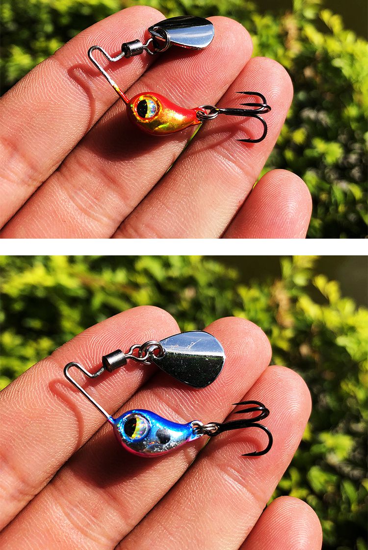 假饵路亚微物复合亮片迷你vib小暴豆丁爆星飞旋转钓鲈鱼翘嘴马口白条