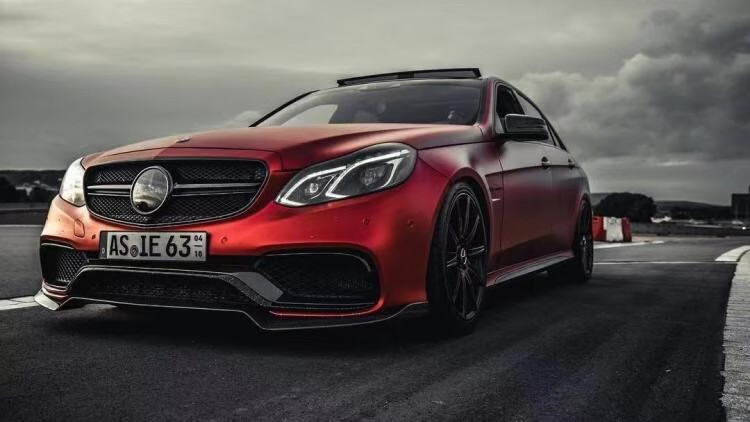 适用于 奔驰e级w212改装e63前后杠包围碳纤维前唇侧裙后唇尾翼机盖