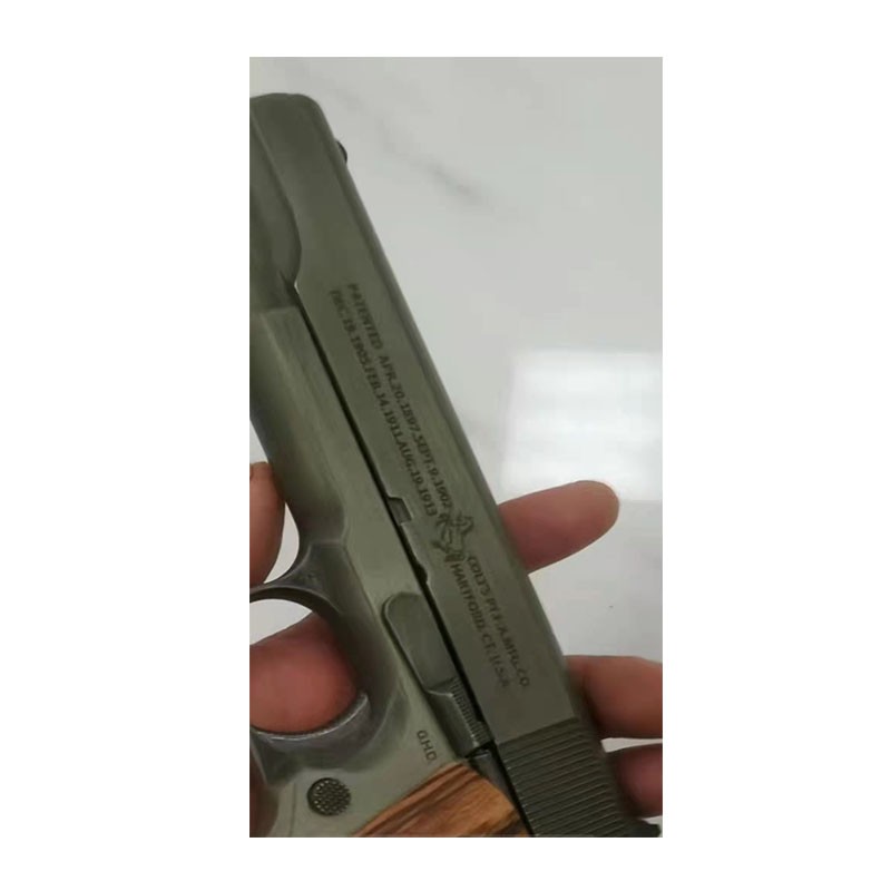 戰鷹1911玩具軟彈槍zy1動力模型玩具仿手熗可拆半自動連發回膛玩具槍