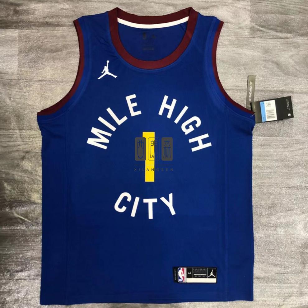 店同款22赛季掘金队城市版nba篮球服15号约基奇球衣27号穆雷50号戈登m