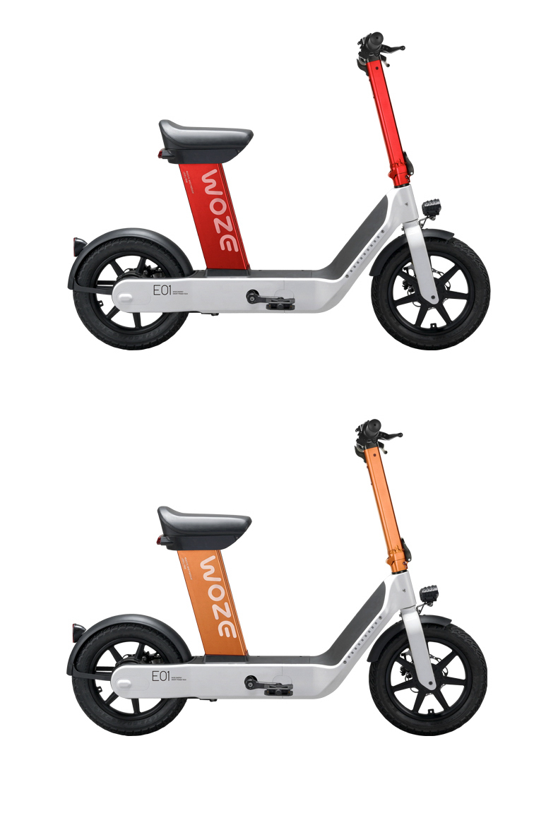 丸子woze电动车电瓶车电动自行车助力自行车脚踏车代步车48v两轮折叠