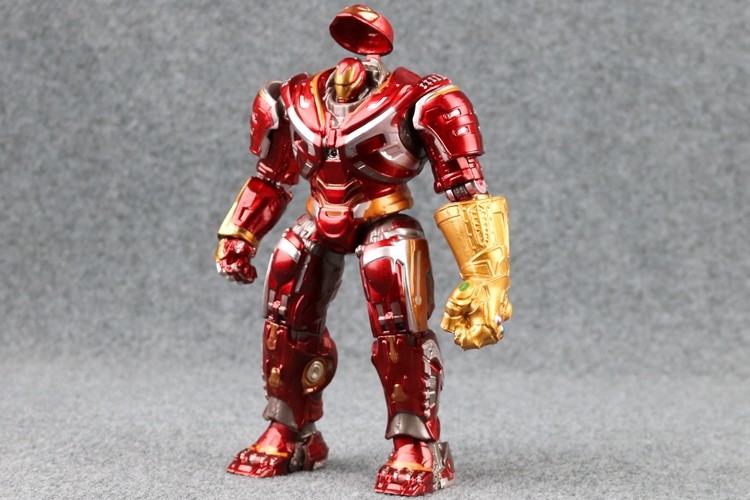 【官方旗舰】中动玩具钢铁侠金属 反浩克装甲钢铁侠mk44可动发光机器