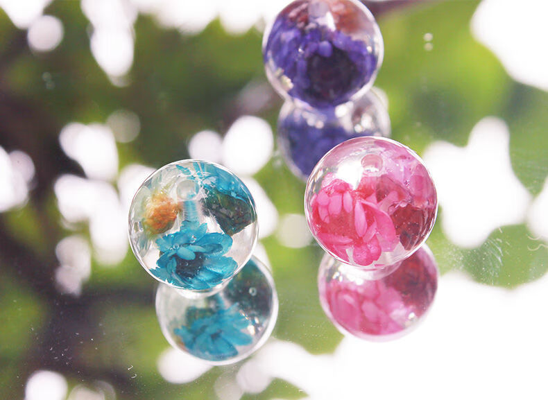 水晶滴胶模具球体吊坠模具饰品正方体滴胶手工压板模 6格正方体透明色