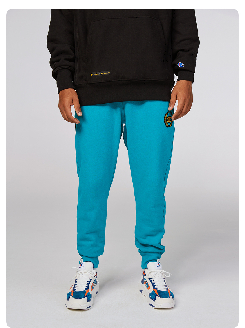 【阿里联名系列】champion刺绣字母logo休闲运动收脚裤子冠军长裤男