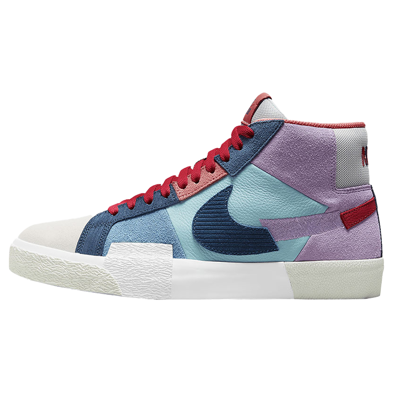 耐克nike sb zoom blazer mid开拓者马赛克拼接断勾女鞋休闲鞋板鞋男
