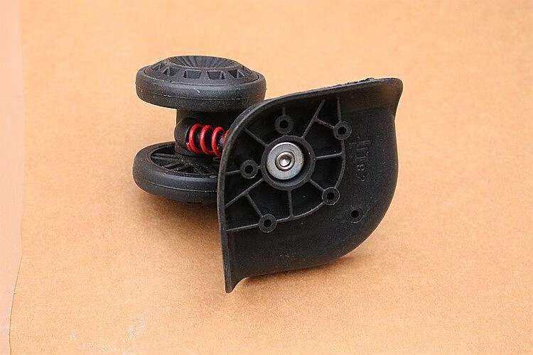 行李箱万向轮配件维修皮箱轮子箱包配件密码箱轱辘脚轮拉杆箱轮子黑