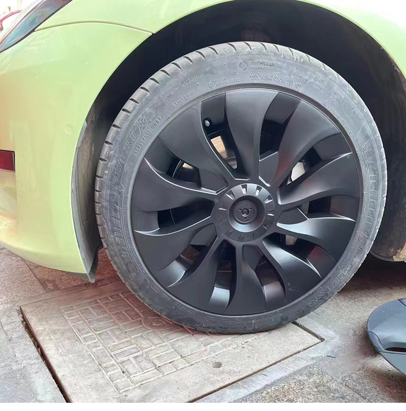 适用于特斯拉model3y旋风轮毂盖18/19寸车轮圈保护罩改装饰丫配件