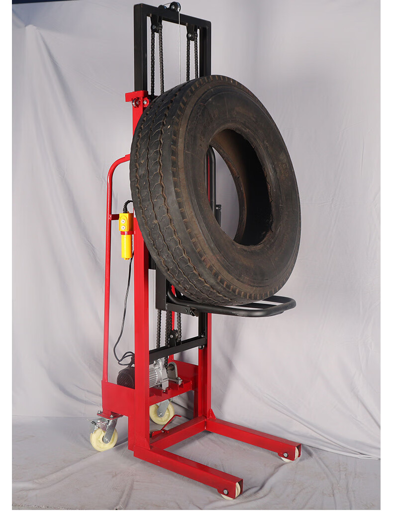 小型电动叉车升降3米220v摞胎机堆高机轮胎升降机举高机堆高车 200