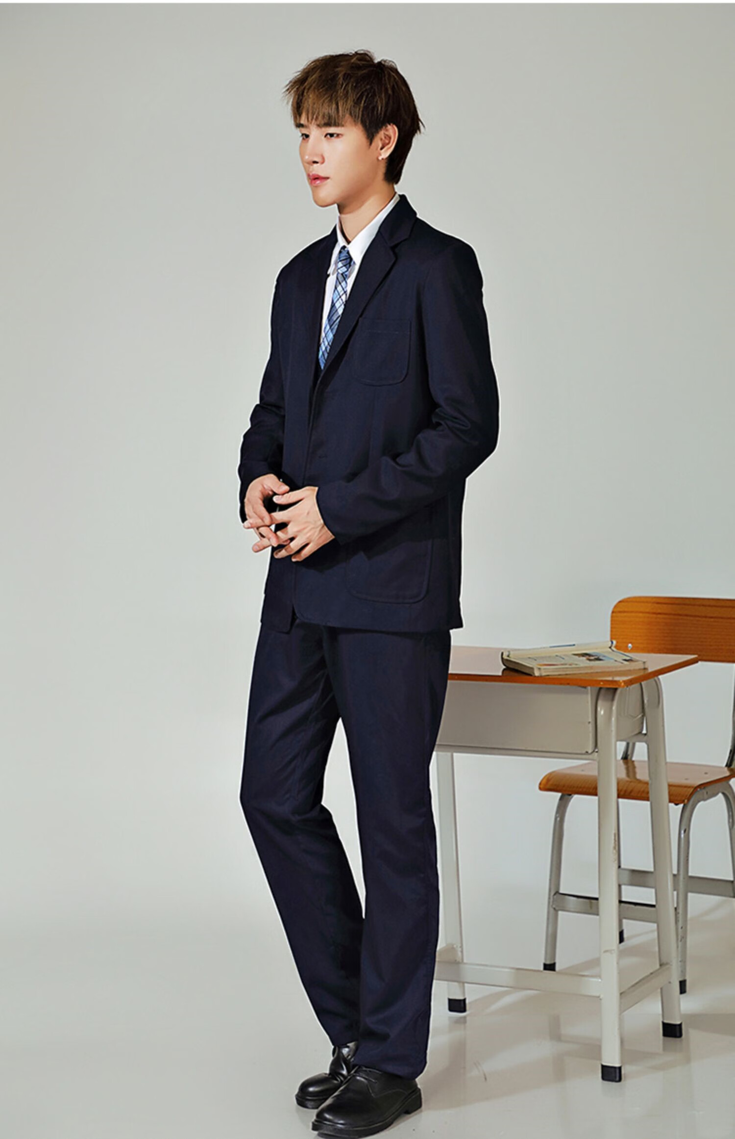 深圳校服中学生统一礼服冬季套装初中礼服春秋冬衬衣西服西裤冬裙 中