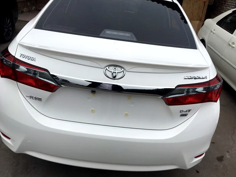 14-17款丰田新卡罗拉改装尾翼新卡罗拉专用加宽版免打孔abs压尾翼