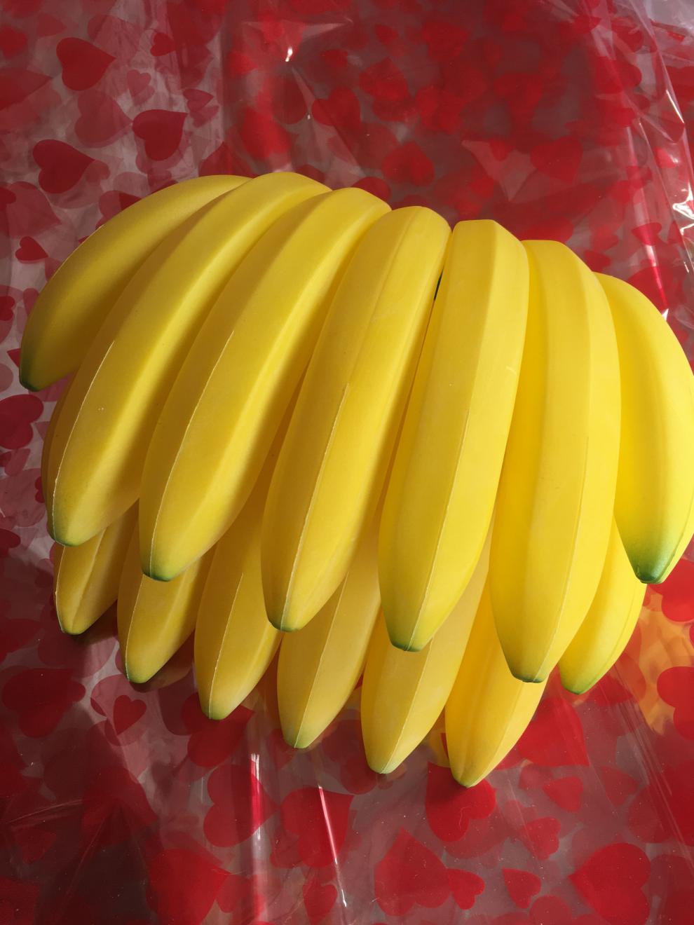 (现货速发)水果装饰品 13头15头塑料香蕉模型仿真香蕉假水果装饰品