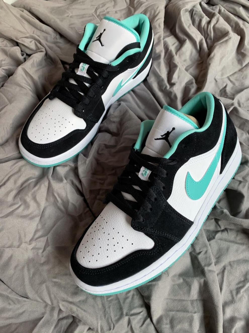 aj1低帮小巴黎乔1烟灰北卡兰绿休闲运动韩版ins潮流男板鞋黑紫脚趾蓝