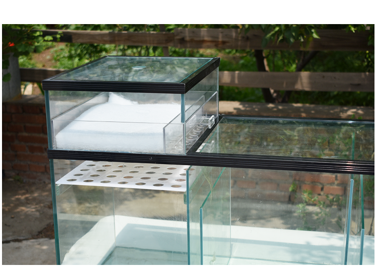 底滤缸鱼缸底滤水族箱底滤缸底滤槽过滤缸三格t字海缸虹吸梦雷宠三格