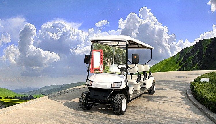 四轮电动高尔夫球车旅游景区观光酒店接待物业看房校园巡逻电瓶车电动