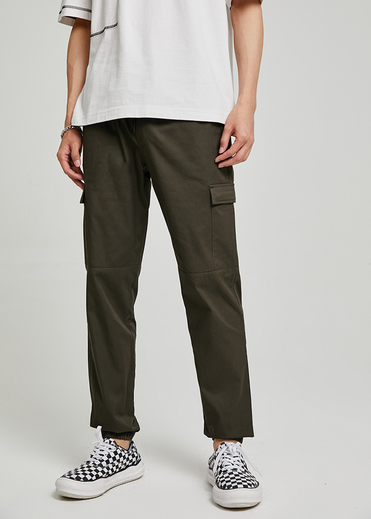 jackjones杰克琼斯秋潮男士纯棉直筒机能束脚时尚工装裤221314009 e04