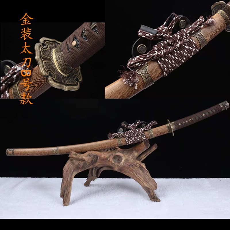 98式影视海军97指挥刀东洋日本95式刃胁差铜铁鞘剑居合未开刃黒鹰野