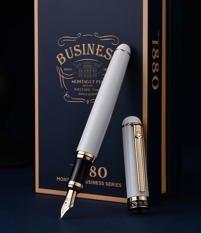 法国montagut梦特娇凡尔赛钢笔礼盒套装美工笔弯尖弯头书法练字笔硬笔