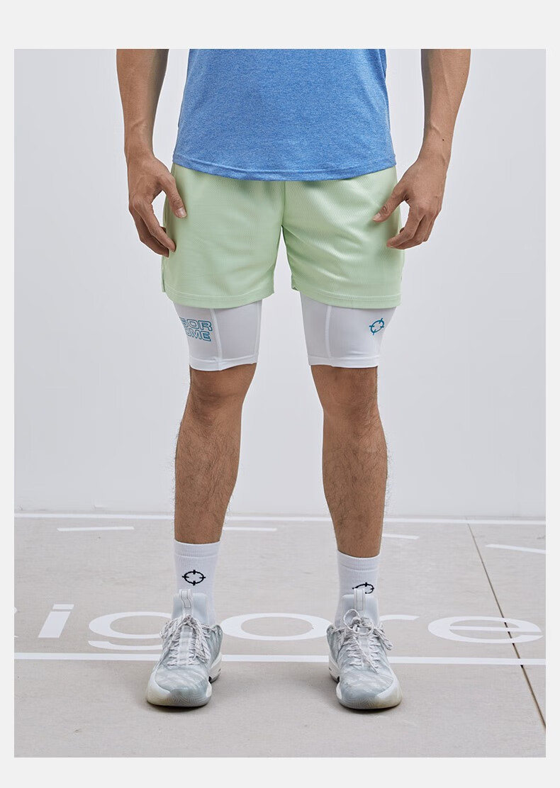 准者短裤速干短裤准者篮球裤美式四分短裤夏男薄款针织透气跑步健身