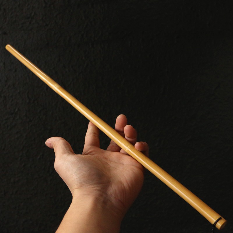 精品纯手工精磨天然十几年实心老玉竹教鞭竹雕竹节棍