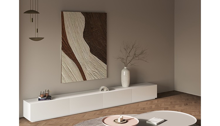 240*40*35白色烤漆落地电视柜定制金 整装【图片 价格 品牌 报价