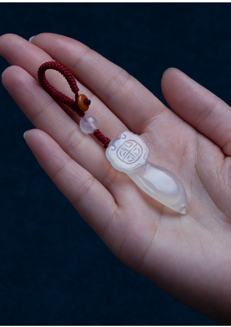 高档天然如意玛瑙男女平安汽车钥匙扣挂件饰品创意生日情人节礼物小