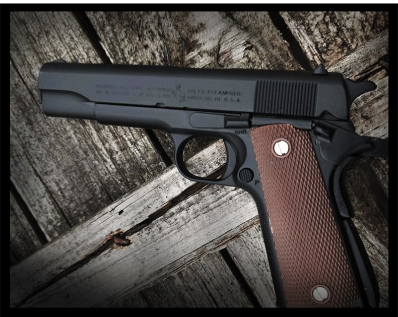 1205绝地吃鸡合金模型抛壳精工m1911手金属拆卸军迷模型男孩玩具枪