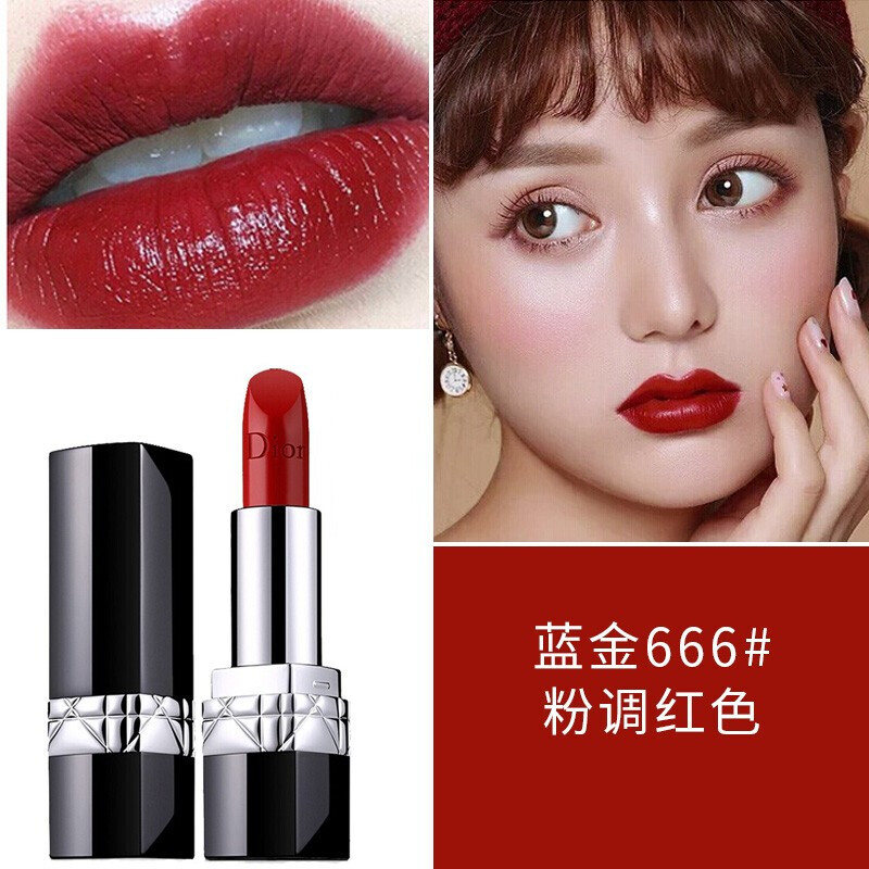 迪奥dior新版烈艳蓝金口红唇膏999传奇新色系列哑光720846840红管口红