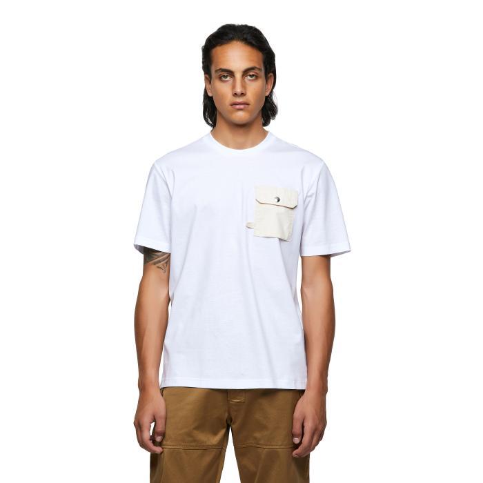 diesel迪赛男t恤胸袋棉短袖半袖春夏先透气百搭日常通勤套头a029550qa