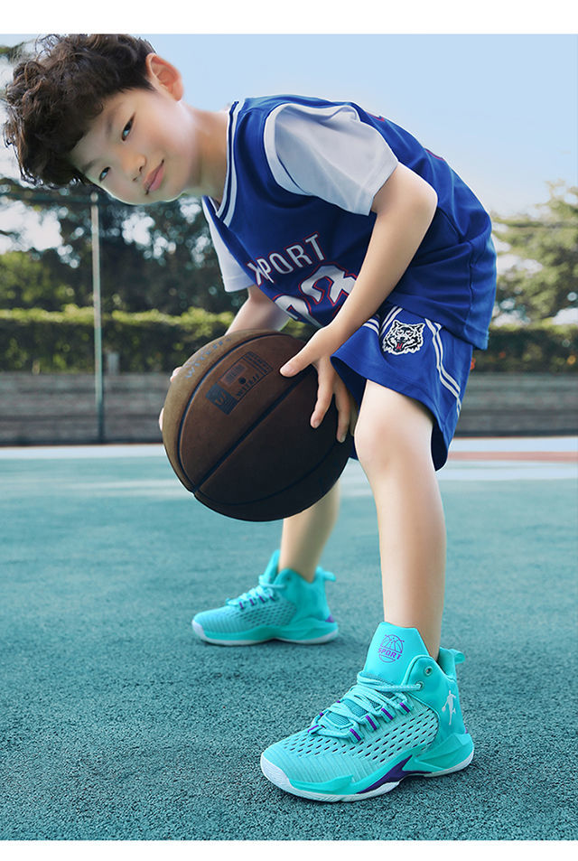 鞋夏新款男童运动鞋网面透气中大童小学生男孩球鞋685黑蓝33内长208cm