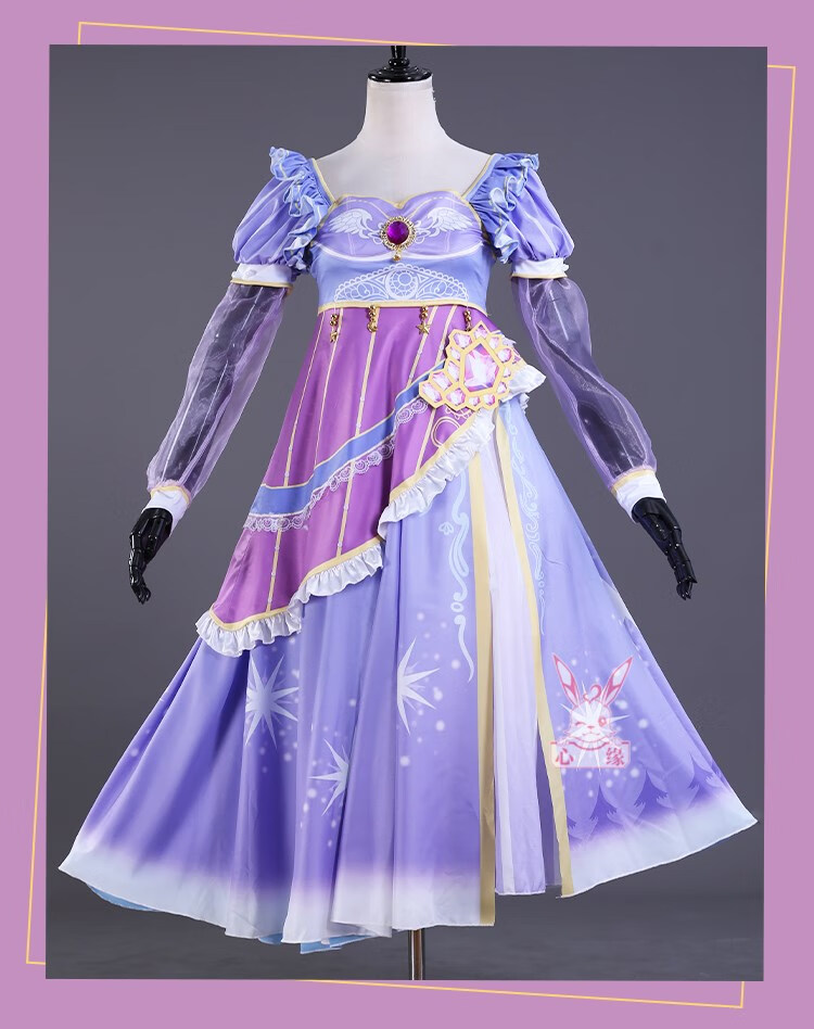 叶罗丽娃娃的真人公主裙子精灵梦时间公主时希cos衣服 时希公主服装一