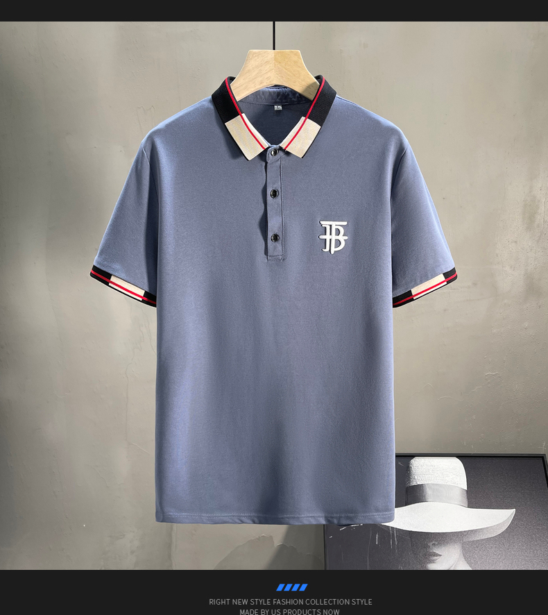 香港老爷车polo衫男2022翻领简约有带领上衣服qd6000白色m