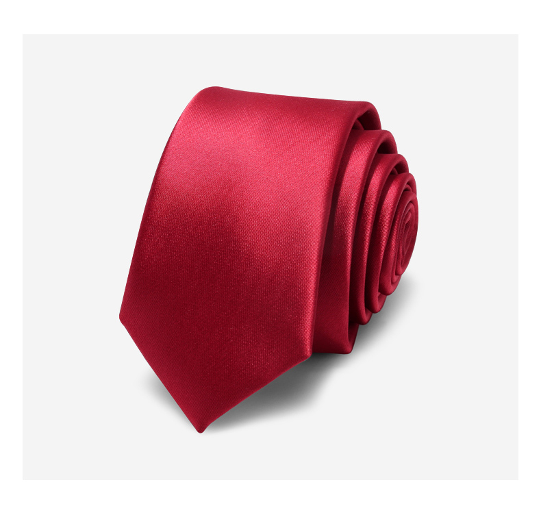 皮尔卡丹品牌高档纯酒红色领带男正装商务潮流结婚新郎婚礼宴会主持