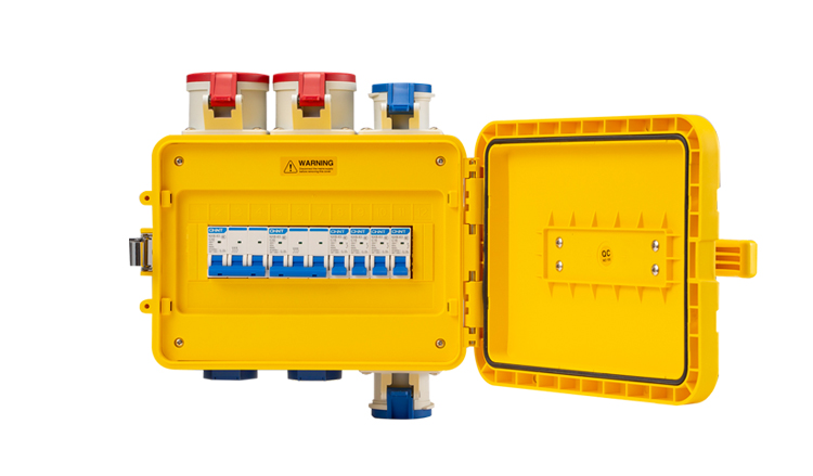 手提式工業插座箱戶外移動防水二三配電箱工地開關塑料電源檢修箱千奇