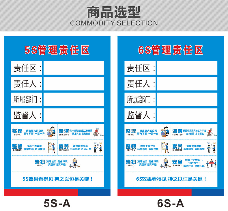 5s管理标识标牌责任区标牌现场管理标识牌工厂车间学校宿舍食堂厨房