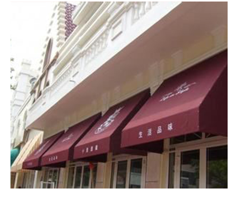 门头装饰蓬 法式遮阳棚梯形固定雨棚装饰篷欧式咖啡馆服装店雨蓬门头