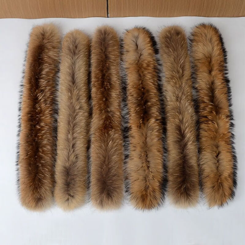 mr新品真毛貉子毛毛领子帽条狐狸毛领子羽绒服毛领毛条派克服毛领子单