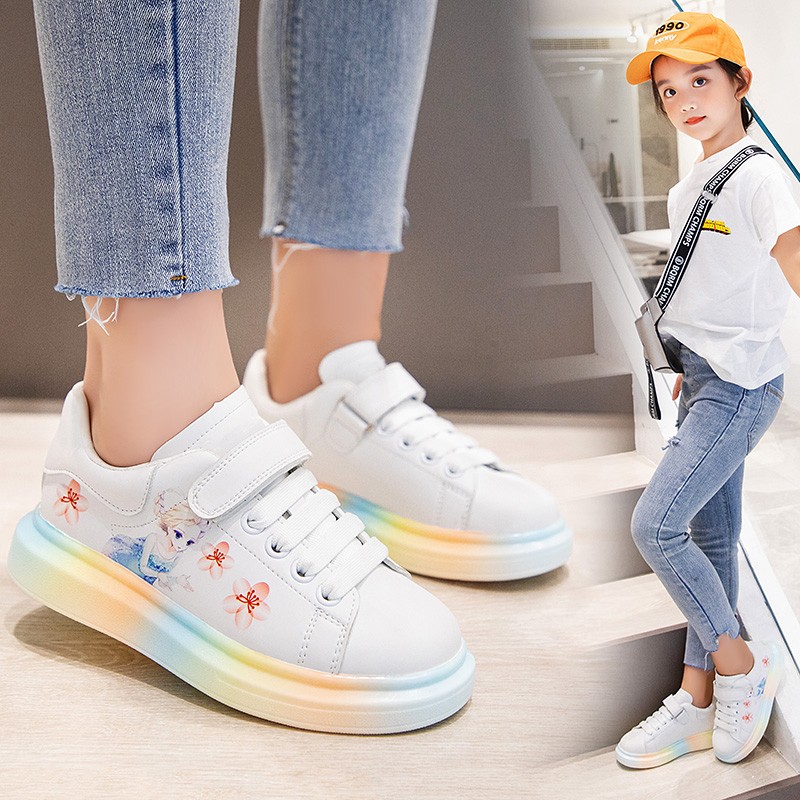 童鞋女童小白鞋小学生运动鞋白色儿童鞋子女孩板鞋百搭童鞋舞蹈鞋白色