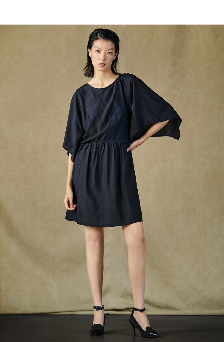 donoratico达衣岩2021夏连衣裙她与他之三然乌黑m