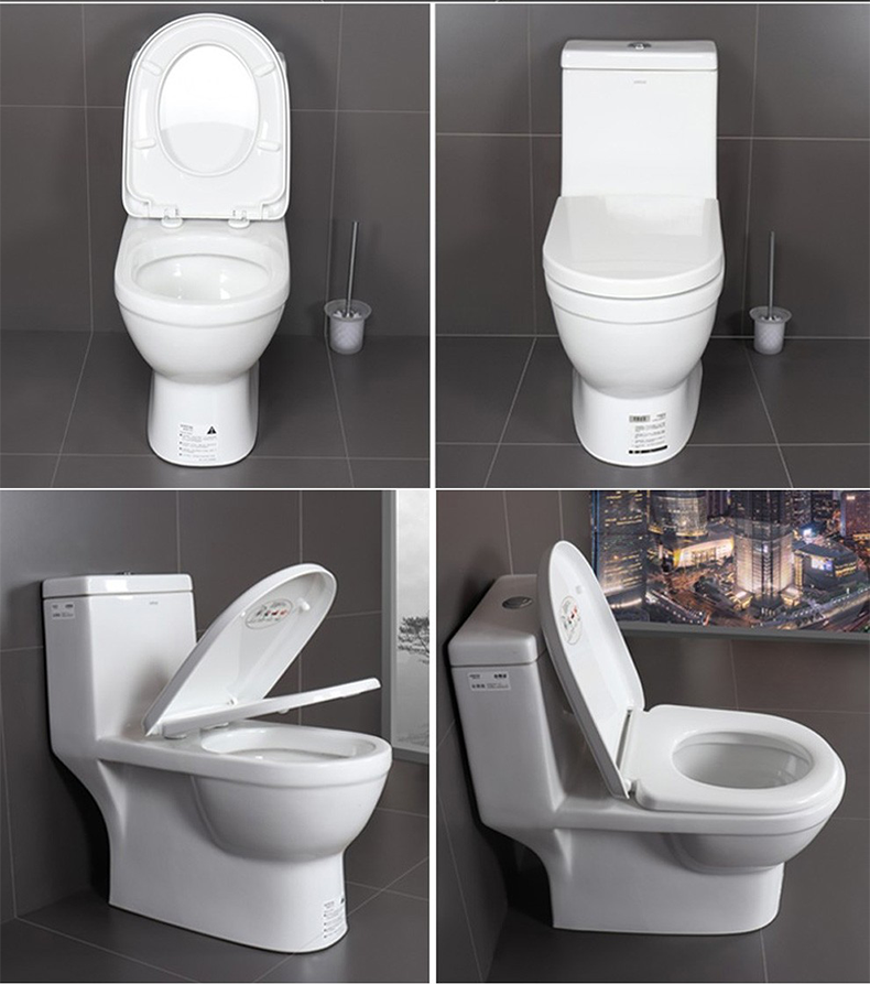 箭牌(arrow)直冲式马桶连体坐便器大冲力节水静音坐厕多种坑距 箭牌