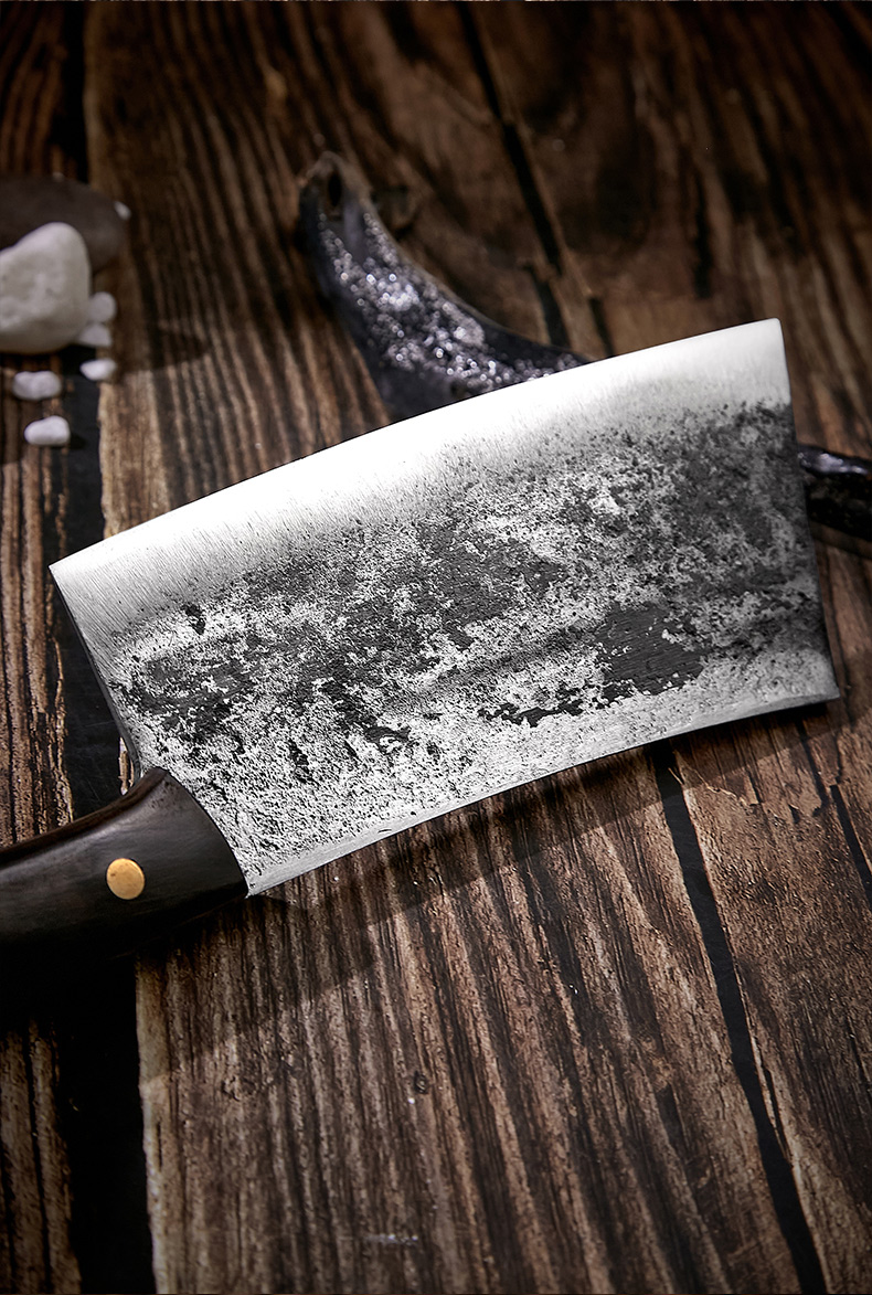 楚家刀菜刀家用手工锻打斩鸡鸭鹅两用文武刀老式夹钢刀具厨房锋利